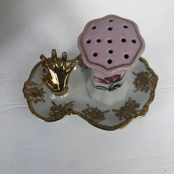 Victorian Hat Pin holder, Ring Tray Antique Victorian Dresser Decor Vanity Decor - Picture 3 of 6